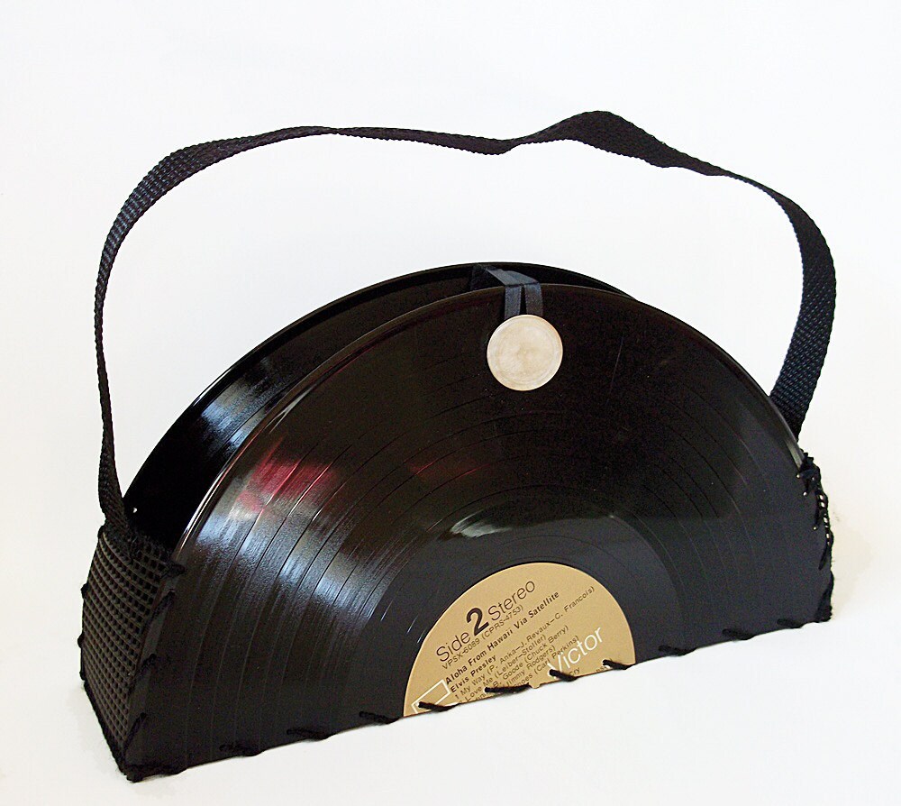 Handbag Made From Elvis Presley Record By Retrograndma On Etsy