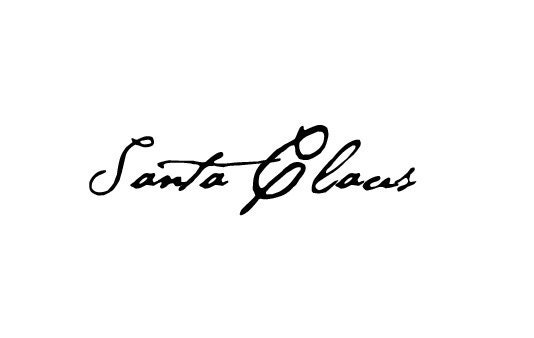 Santa Claus Signature Rubber Stamp  Autograph Christmas handmade rubber stamp - terbearco