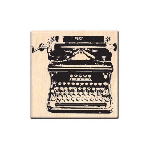 Antique Typewriter Rubber Stamp Great for Cardmaking Stationery Tags Giftwrap Wedding Crafts and more vintage