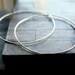 Handcrafted Earrings Sterling Silver Hoops - Prisms - Large