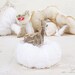 Autumn Decor Holiday Pumpkin Country Snow White Winter Pumpkin Home Decor Textile Art Soft Sculpture