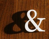 Ampersand Brooch - White