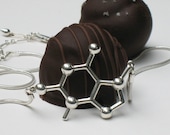 chocolate - theobromine molecule - necklace