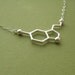 serotonin necklace - for happiness - with link chain