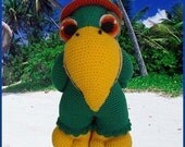 Amigurumi Crochet Pattern PDF - Paquito, The Parrot