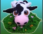 Amigurumi Crochet Pattern pdf - Aurora, The Cow