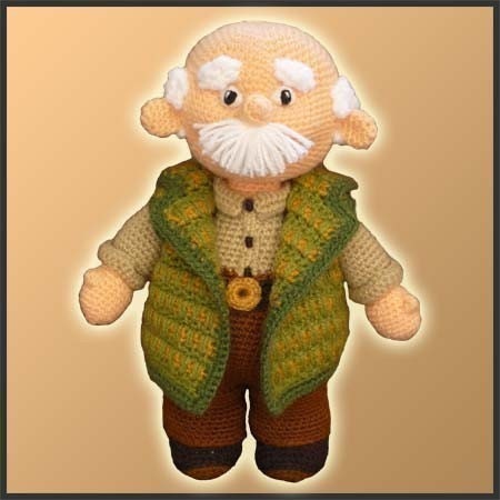 Amigurumi Pattern Crochet Grandpa by DeliciousCrochet on Etsy