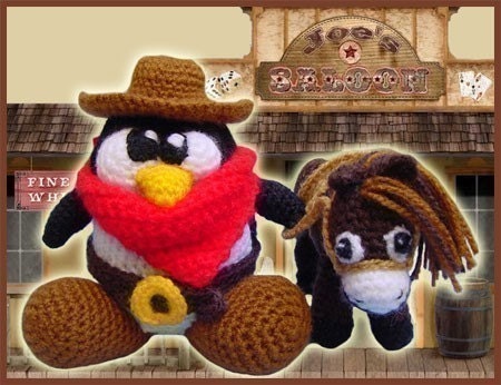 PDF Amigurumi Pattern Crochet - The Good, the Bad and the Tux