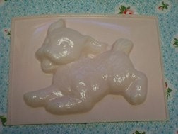 Vintage Puppy Pink Plastic Chocolate Mold