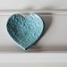 Ceramic Heart for Ring Catcher or Trinket Dish in Light Blue