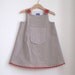 Ticking Pocket baby girls dress or toddler girl children's dress - sizes newborn, 3m, 6m, 12m, 18m, 2t, 3t, 4t