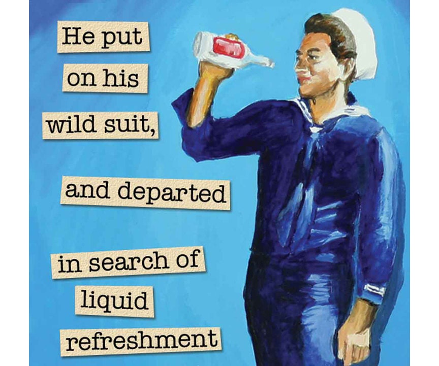 He Put On HIs Wild Suit - Sailor Magnet