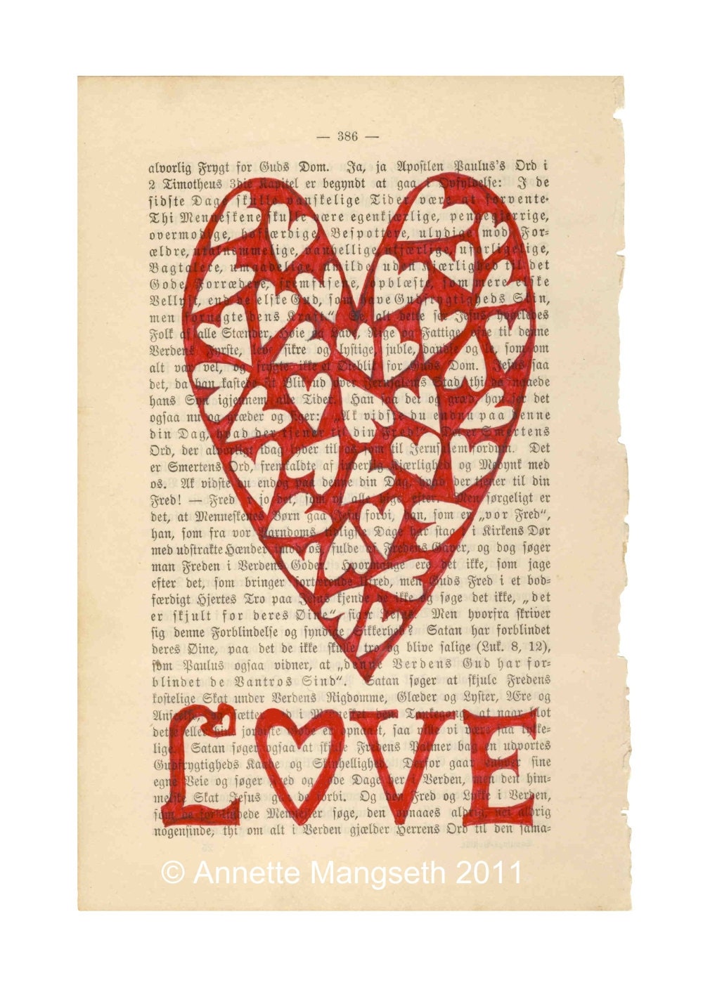 LOVE - 8 x 11 Archival print