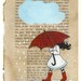 My red umbrella - Print