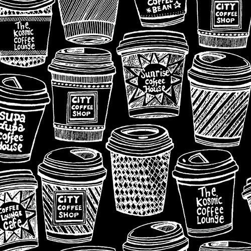 coffee cup fabric