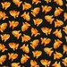 Killer Crackers on Black Fabric - By the Yard