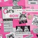 Kitty Cat Gossip Magazine Pink Fabric - Remnant Size 33 Inches by 44 Inches