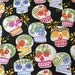 Alexander Henry Mini Calaveras Fabric on Black - By the Yard