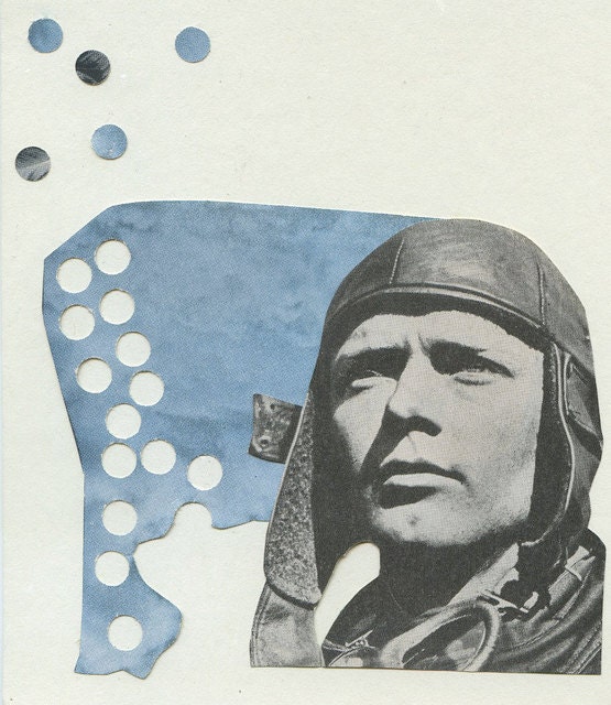 Bon Voyage.  Limited edition print of an original collage by Vivienne Strauss.