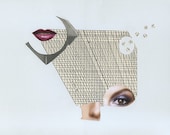Personal Velocity.  Limited edition print of an original collage by Vivienne Strauss.
