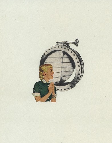 Brand New Outlook. Original collage by Vivienne Strauss.
