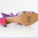 Sz 10 Vintage Colorful Strappy Lace Up Stillettos