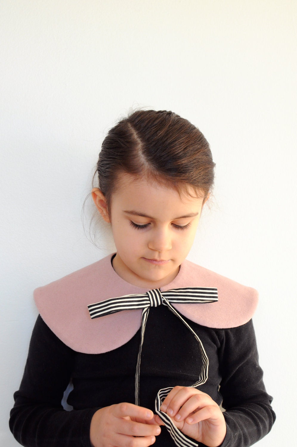 capelet - pink stripe