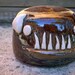 Hand thrown, ceramic, Demon salt cellar