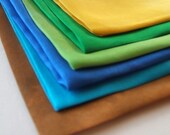 Small Playsilks : Fairy Silkies, Landscape Palette (Set of 6, 11 x 11 Play Silks)