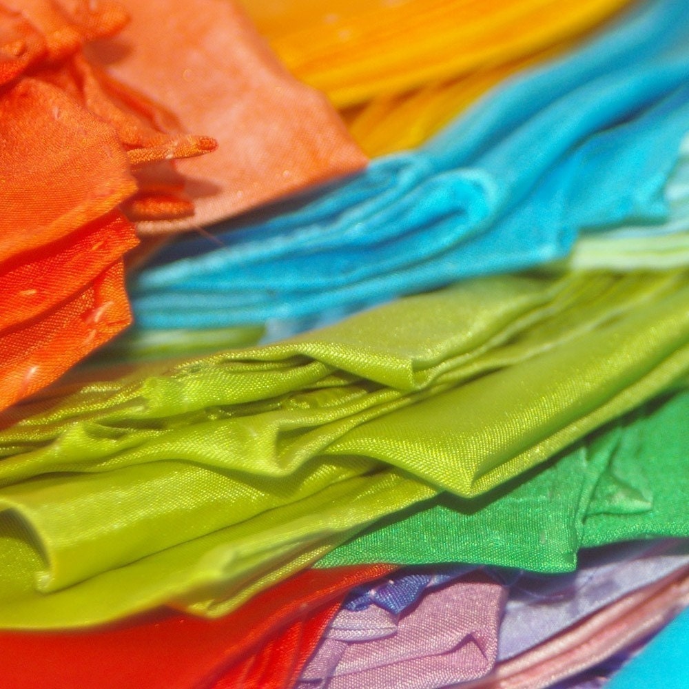 Play Silk Rainbow Palette: Set of 6 (35 x 35 inches) Waldorf Toys