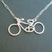 bicycle necklace - sterling silver