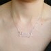 Hello Necklace - sterling silver wire word