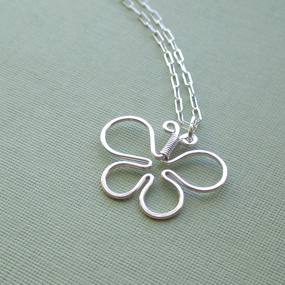 butterfly necklace (all sterling silver)