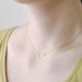 Gold fill chevron - small gold v necklace - minimalist modern jewelry - women gift under 40