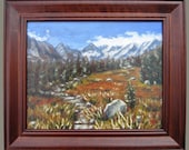 Little Lakes Valley Trail, Original Art 10x8