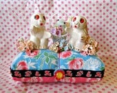 Vintage Bunny Pair Pin Cushion SALE