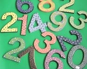 Custom made house numbers