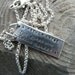 PMC Fine Silver Stamped Mother's Phrase Pendant Necklace A Mother Knows the Words Her Child Cannot Say