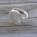 PMC Fine Silver Medallion Ring