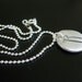 PMC Fine Silver Single Letter Initial Hand Stamped Monogram Pendant Necklace