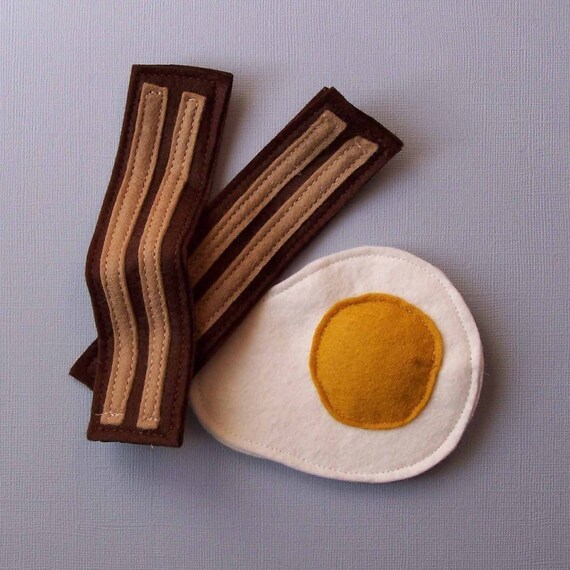 Felt Food Bacon and Eggs