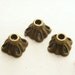 30pcs Antique Brass Pyramid Bead Caps 8x5mm Z-N1436-AB