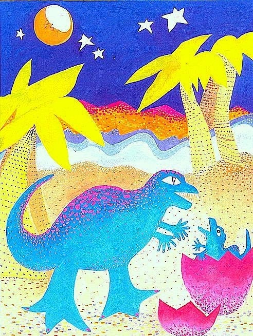 DINOSAUR CARD and TAG