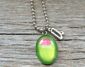 CLEARANCE SALE  Olive U Necklace Pendant - I love you - Olive you - Ready To Ship