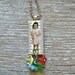 Vintage Altered Ruler Pendant - Lollipop Girl
