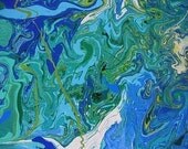 JET SET - 21.3 X 16 Abstract Art Signed Limited Edition Print by Dawn Hough Sebaugh