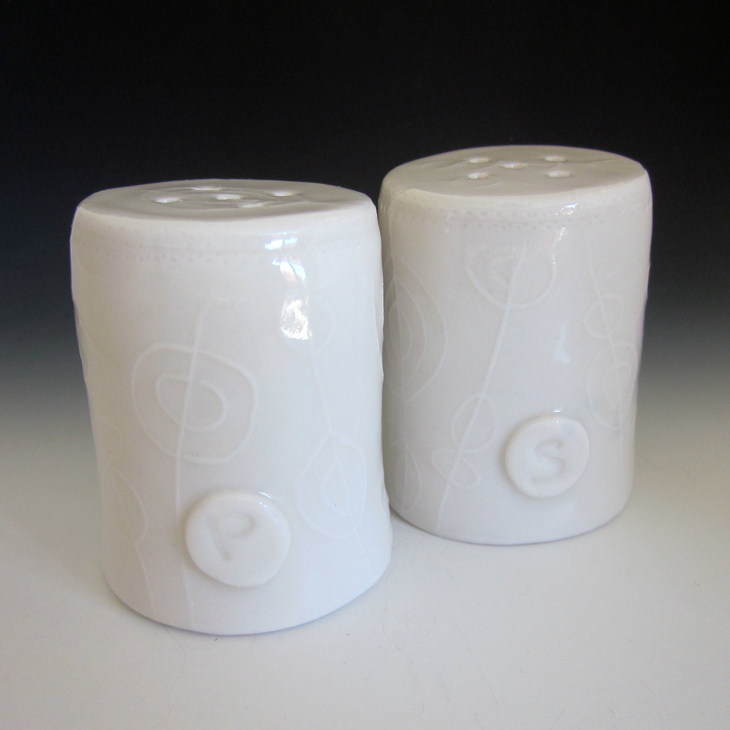 Handmade Porcelain Salt and Pepper Shakers