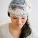 Vintage inspired lace bridal cap - Style 117 - Made to Order - As seen in Us Weekly