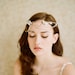 Bridal halo, tiara, headband with rhinestones - Golden whimsy crown with swags - Style 237 Made to Order