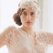 Bridal headpiece, lace and crystal headband - Oversized rhinestone and lace headpiece - Style 247 - Made to Order